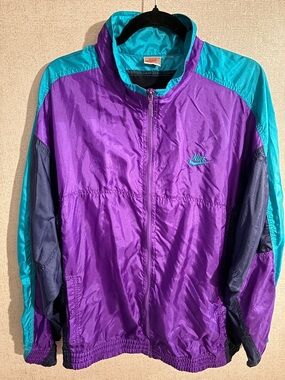Vintage 80s Nike Colorblock Windbreaker Jacket